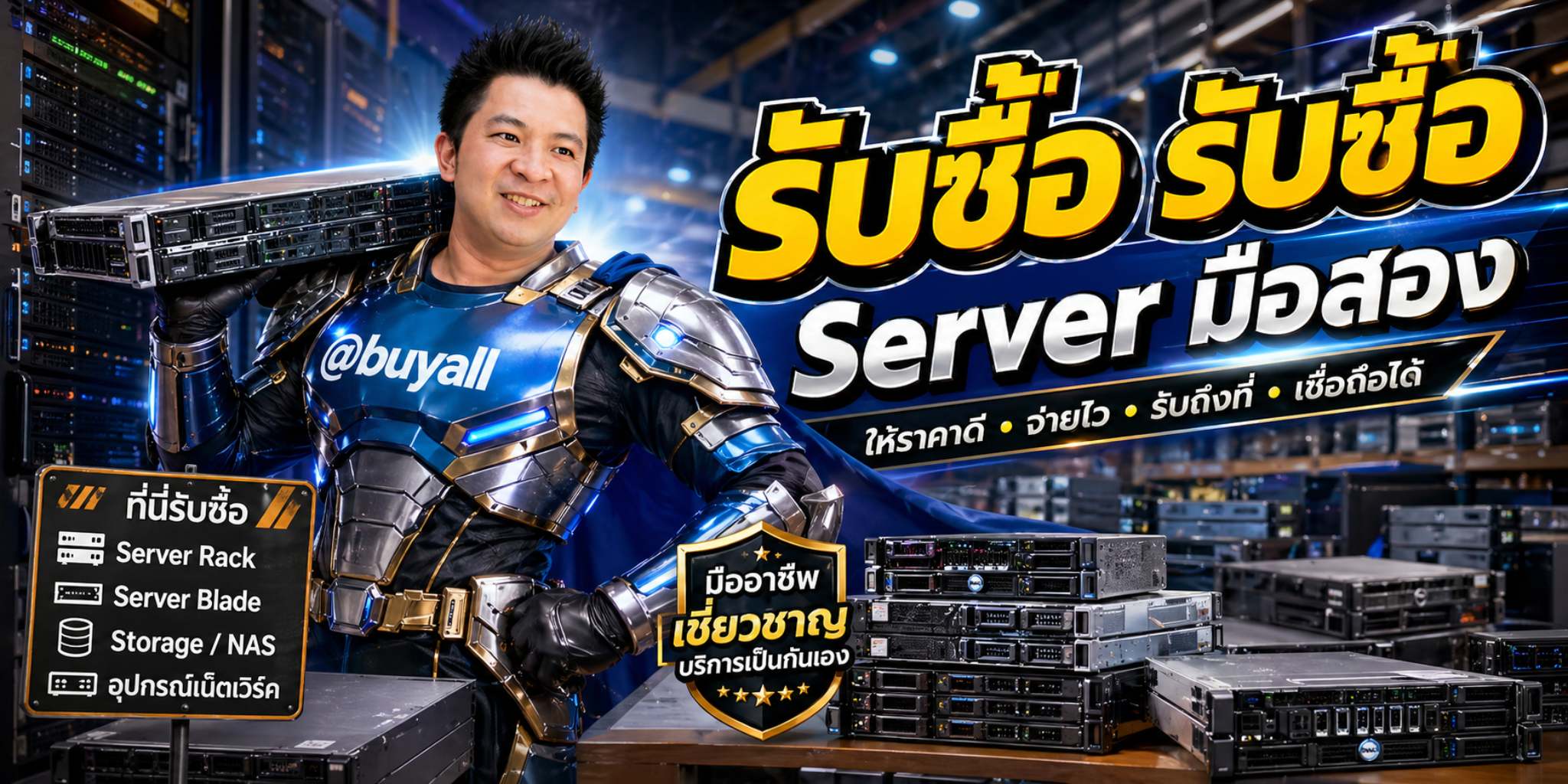 รับซื้อ Server มือสอง โดยรับซื้อเซิร์ฟเวอร์.com