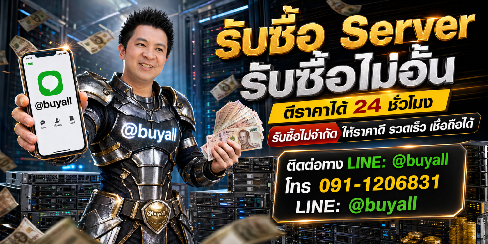 รับซื้อ Server รับซื้อไม่อั้น ตีราคาได้ 24 ชั่วโมง